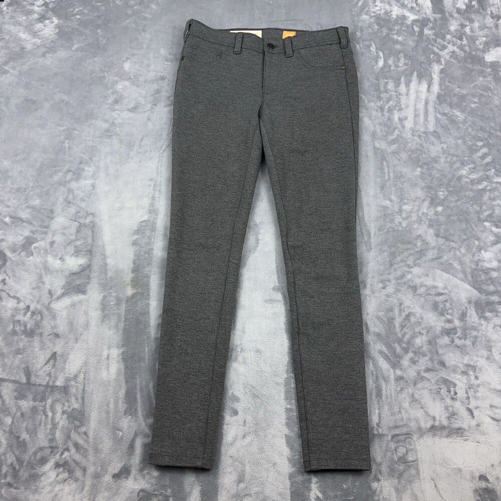 Pilcro and the Letterpress Serif Ponte Knit Skinny Pants Gray Womens Size 27